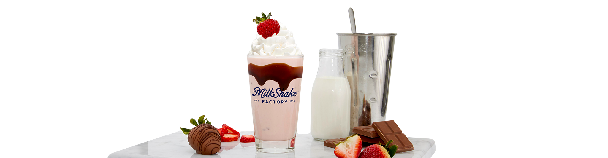 chocolate strawberry milkshake