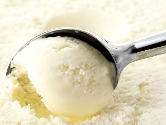 vanilla ice cream scoop