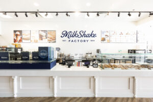 MilkShake Factory Pleasant Grove store counter and menu display MilkShake Factory Pleasant Grove store counter and menu display