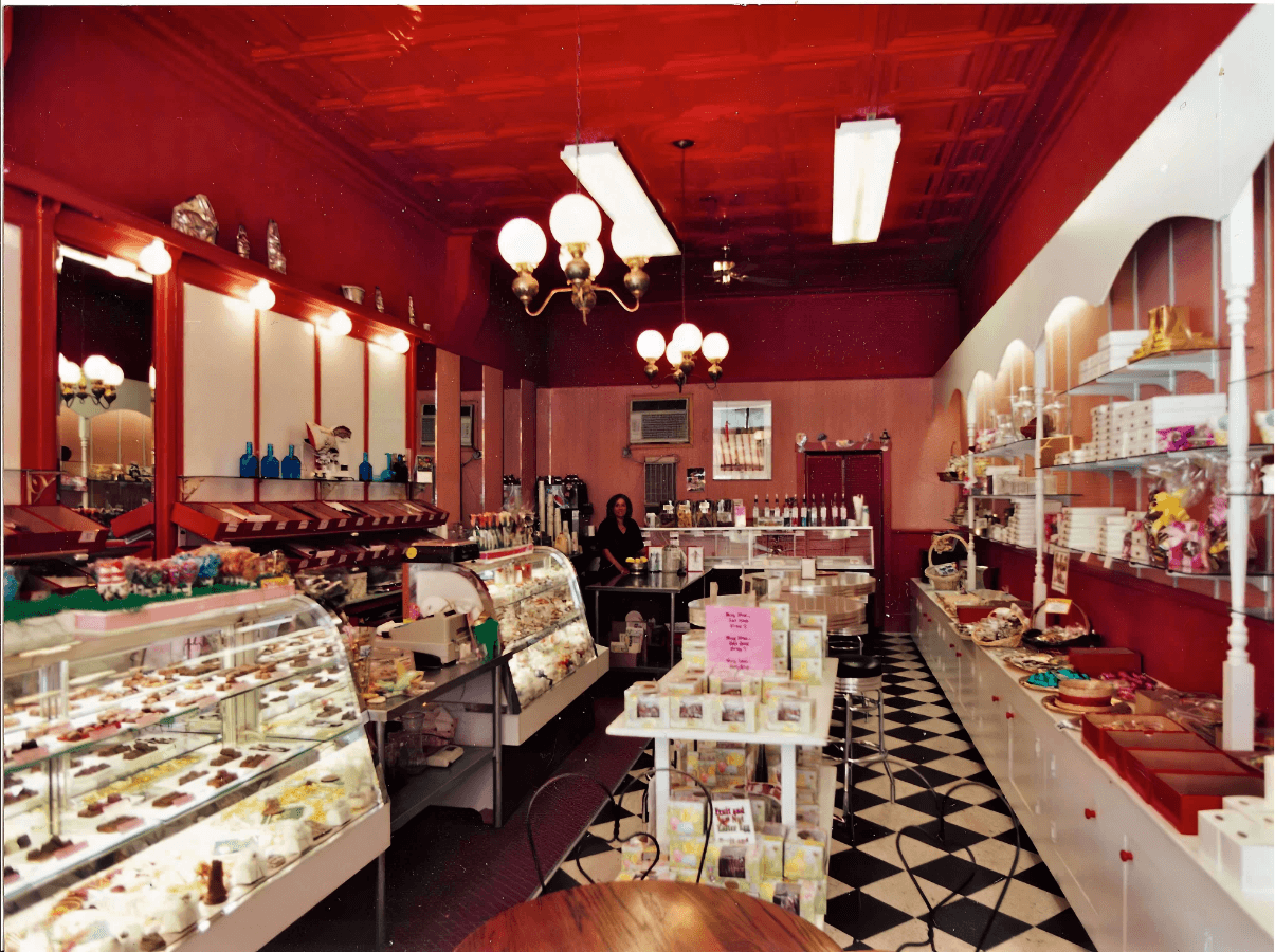inside of chocolate store
