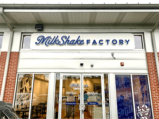 front of milkshake factory mcmurray store