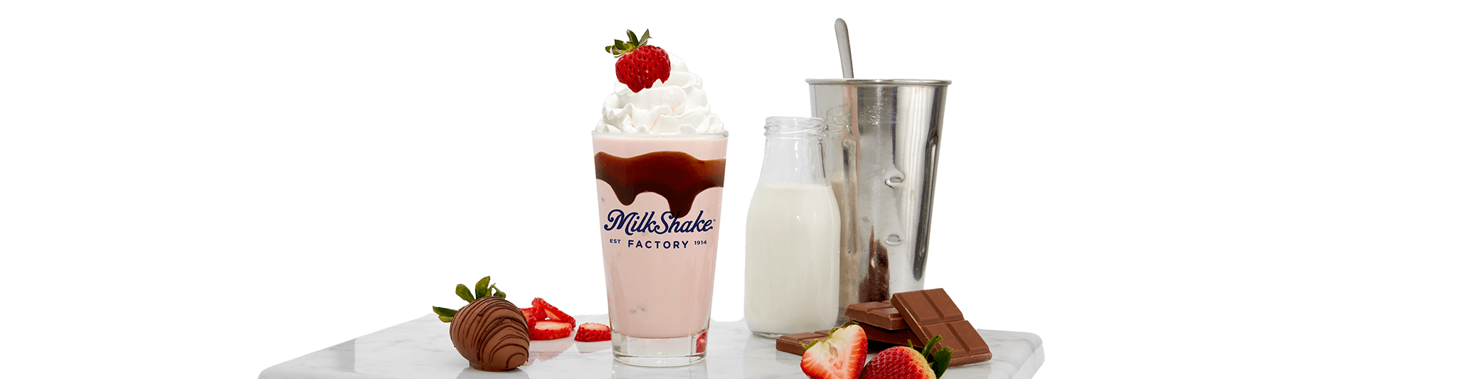 chocolate strawberry milkshake