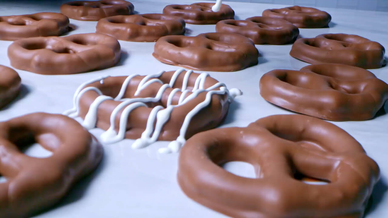 chocolate covered pretzels