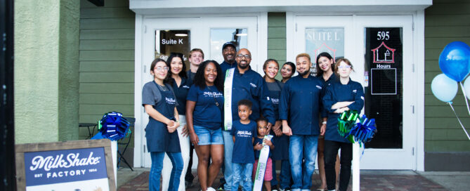 Downtown Orlando Exterior with staff