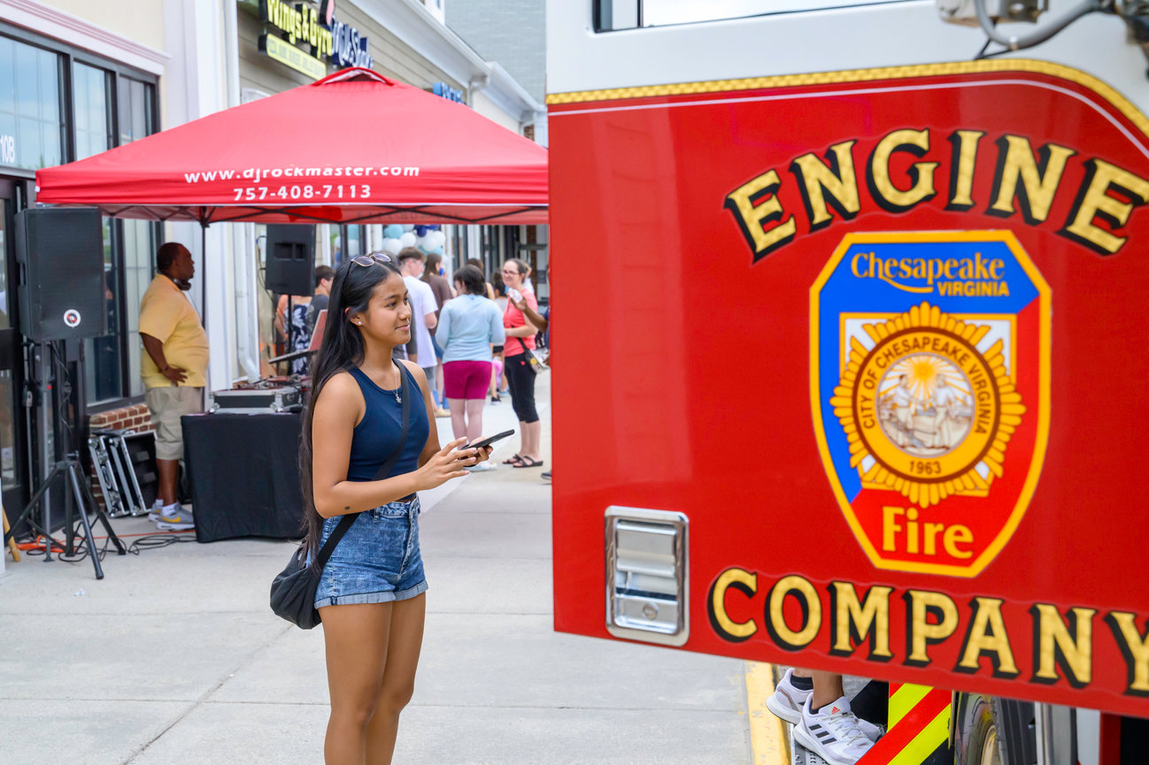 Fire engine at Grassfield, VA